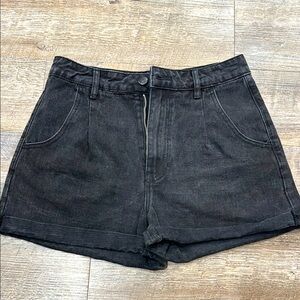 NASTY GAL Collection Women's Black Denim Shorts size 38